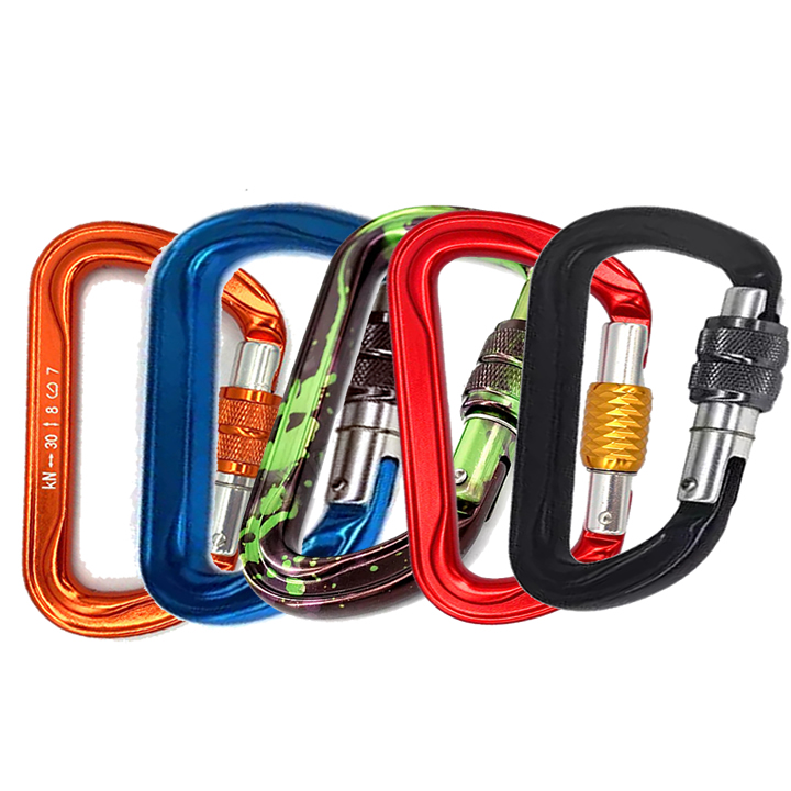 Culpeo D shape 2213SL 30KN Mountaineering Climbing D-shape Carabiner  Aerial Work Rope Rescue Safety Hook