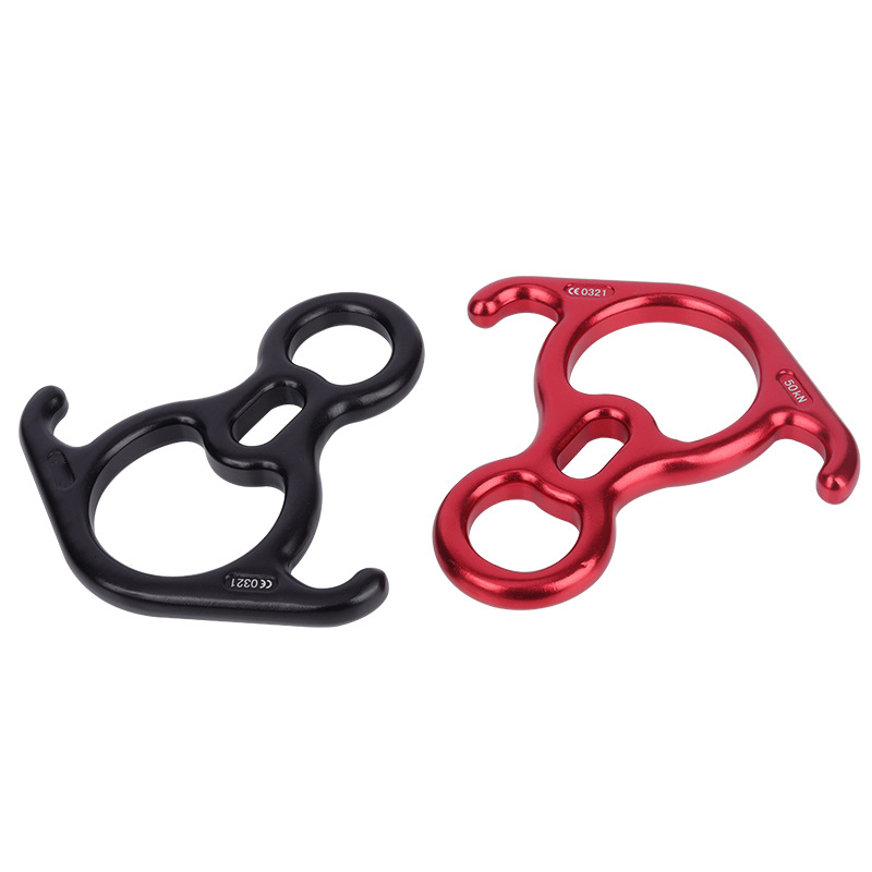 Culpeo D04 50KN Mountaineering Climbing Cow Horn Eight Rings Aerial Work Eight Rings Rope Rescue Descenders