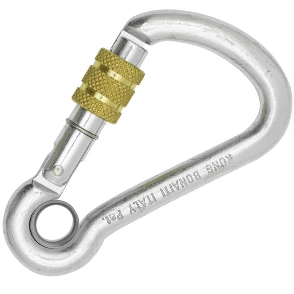 意大利KONG  438   丝扣锁 CARBON STEEL CARABINER