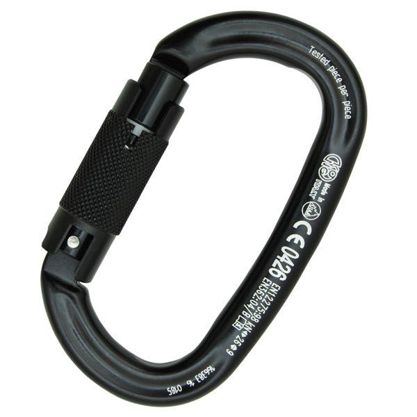 意大利KONG  712椭圆形铝制登山扣  OVALONE ALU AUTO BLOCK BLACK
