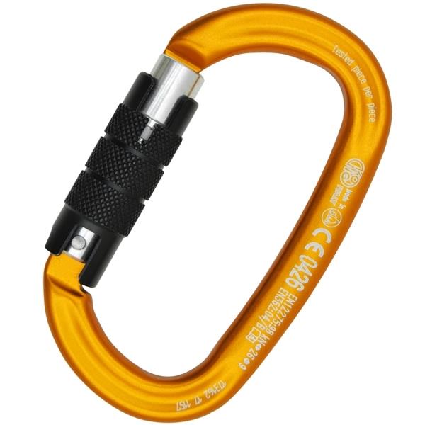 意大利KONG  712椭圆形铝合金竖锁OVALONE ALU TWIST LOCK ORANGE
