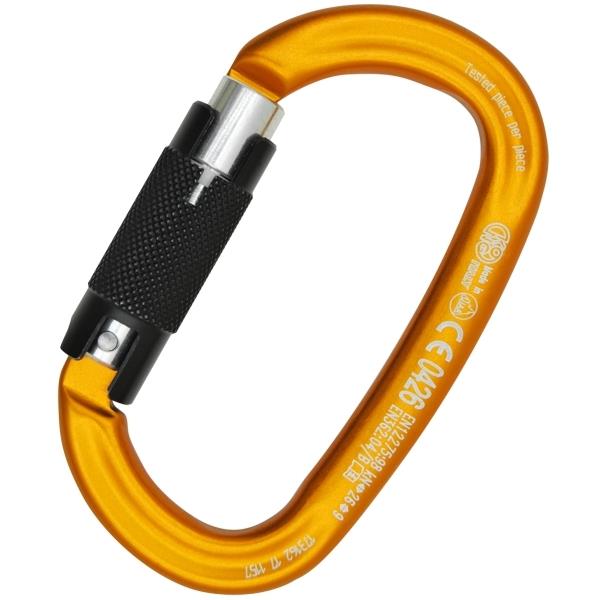 意大利KONG  712椭圆形铝制登山扣OVALONE ALU AUTO BLOCK ORANGE