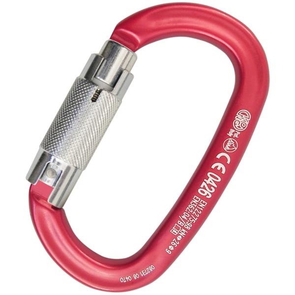 意大利KONG  712椭圆形铝制登山扣  VALONE ALU AUTO BLOCK RED