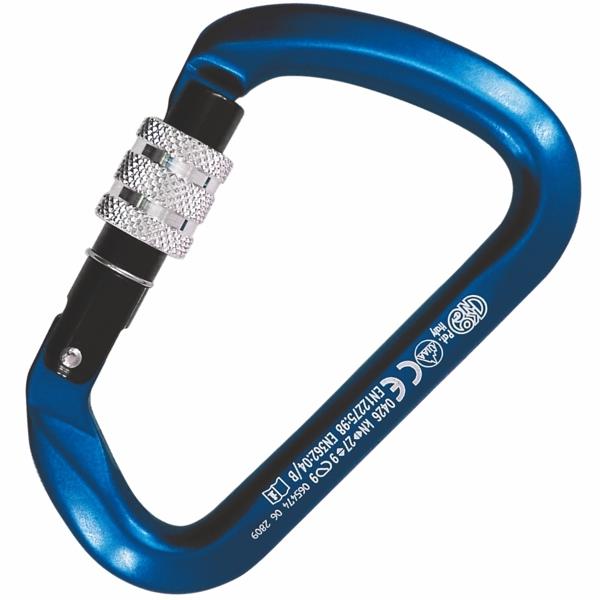 意大利KONG  737轻铝合金宽阔大开口直门锁 LARGE MULTIUSE ALU SCREW TURQUOISE