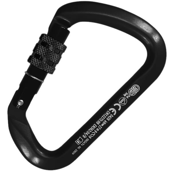 意大利KONG  737轻铝合金宽阔大开口直门锁  LARGE MULTIUSE ALU SCREW BLACK
