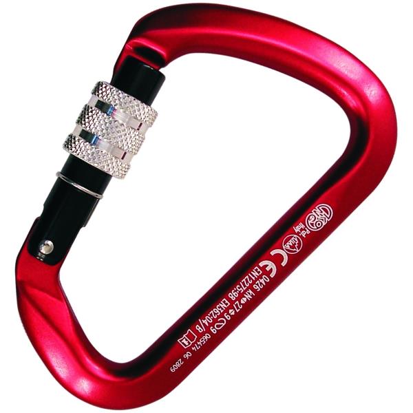意大利KONG  737轻铝合金宽阔大开口直门锁 LARGE MULTIUSE ALU SCREW RED