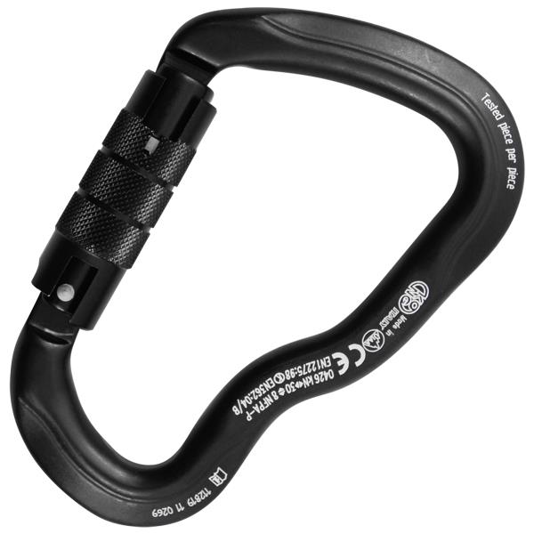 意大利KONG  778铝合金竖锁扭锁 FERRATA GHIERA TWIST LOCK NERO
