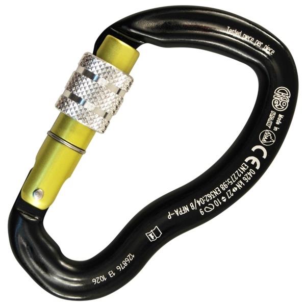 意大利KONG  783小巧、轻便的安全连接锁ERGO ALU SCREW BLACK/YELLOW