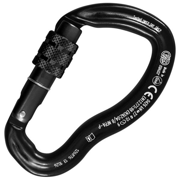 意大利KONG  783非对称安全连接锁 ERGO ALU SCREW BLACK