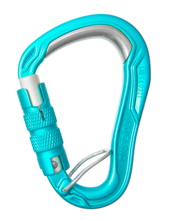 德国  爱德瑞德 Edelrid    HMS Bulletproof Triple FG	73728	登山攀岩  HMS防扭转加强三段自动梨形大开口主锁