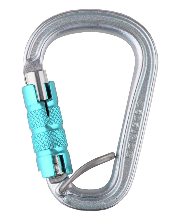 德国  爱德瑞德 Edelrid    HMS Bruce Steel Triple FG	73710	登山攀岩  HMS防扭转梨形三段自动钢锁