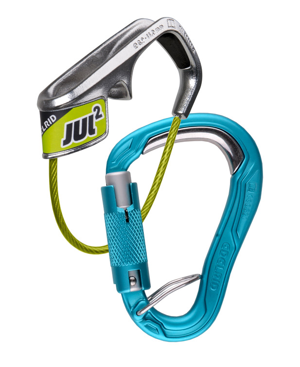 德国  爱德瑞德 Edelrid  Jul 2 Belay Kit Bulletproof Triple	73732	登山攀岩  JUL 2 单绳不锈钢保护器-套装1