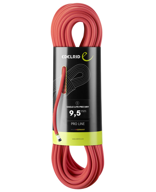德国  爱德瑞德  Edelrid Eagle Lite Pro Dry 9,5 mm	71233 防水专业款动力绳