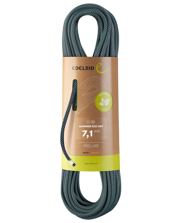 德国  爱德瑞德  Edelrid Skimmer Eco Dry 7,1 mm	71292 防水专业动力绳