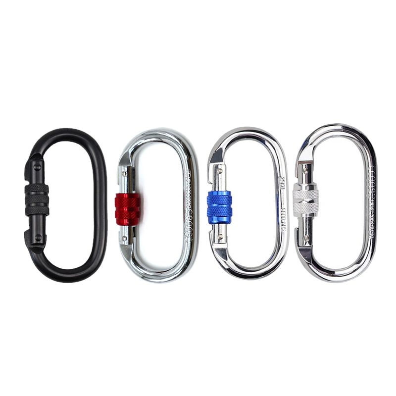 Culpeo Steel Oval Lock 2110SG 登山攀岩O型丝扣钢锁 高空作业 绳索救援 安全钩 