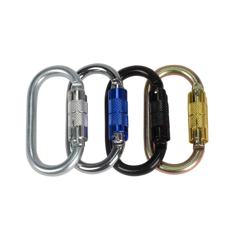 Culpeo Steel Oval Twist Lock 2110TL 登山攀岩O型自动扣钢锁 高空作业 绳索救援 安全钩 