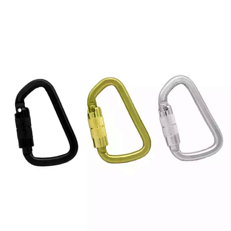 Culpeo Steel D shap Twist Lock 2113TL 登山攀岩D型自动扣钢锁 高空作业 绳索救援 安全钩 