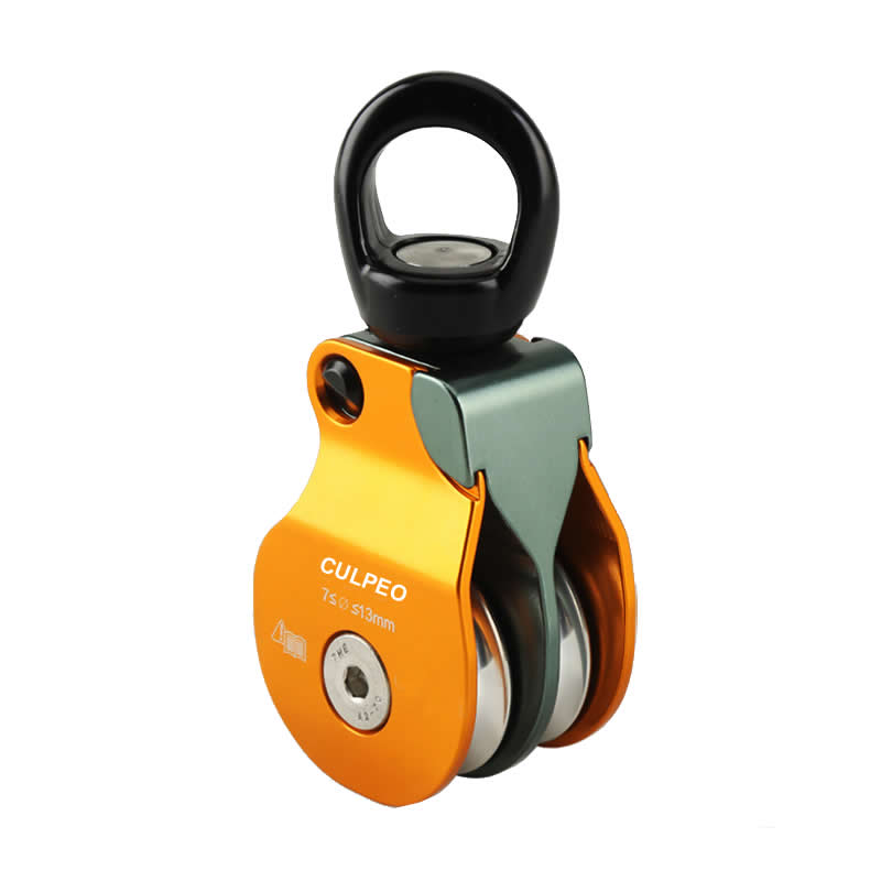 Culpeo swivel P26 36KN 登山攀岩 高空作业 绳索救援 杂技表演 威亚影视拍摄 万向双滑轮